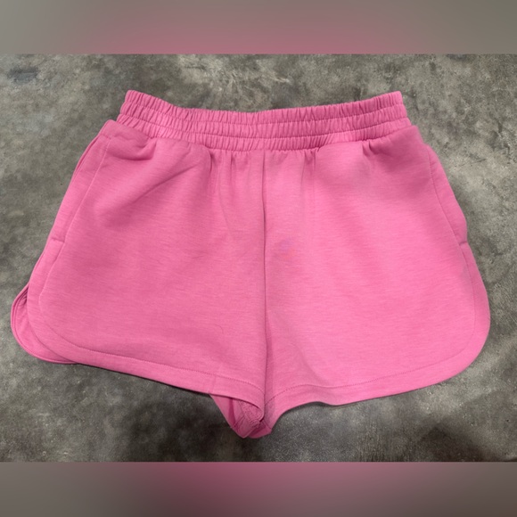 Zenana Outfitters Pink Athletic Shorts - Picture 1 of 2